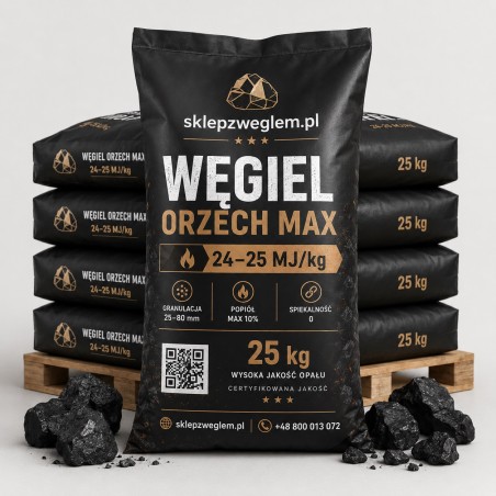 Węgiel Orzech MAX 25 MJ/kg